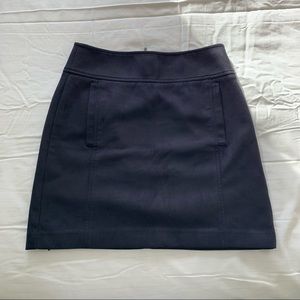 Loft Black Suede Skirt